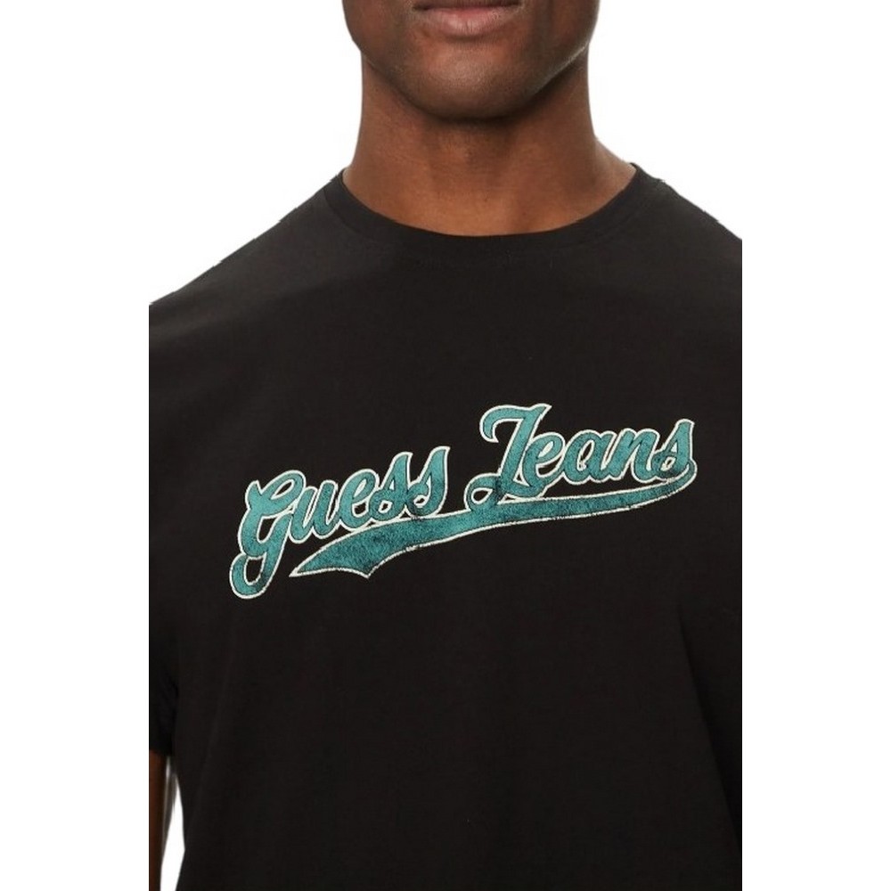 GUESS JEANS CN REG 1981 T-SHIRT ΜΠΛΟΥΖΑ ΑΝΔΡΙΚΗ BLACK