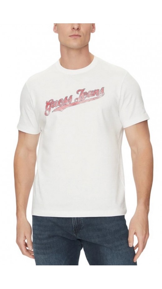 GUESS JEANS CN REG 1981 T-SHIRT ΜΠΛΟΥΖΑ ΑΝΔΡΙΚΗ WHITE