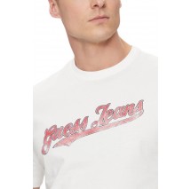 GUESS JEANS CN REG 1981 T-SHIRT ΜΠΛΟΥΖΑ ΑΝΔΡΙΚΗ WHITE