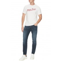 GUESS JEANS CN REG 1981 T-SHIRT ΜΠΛΟΥΖΑ ΑΝΔΡΙΚΗ WHITE