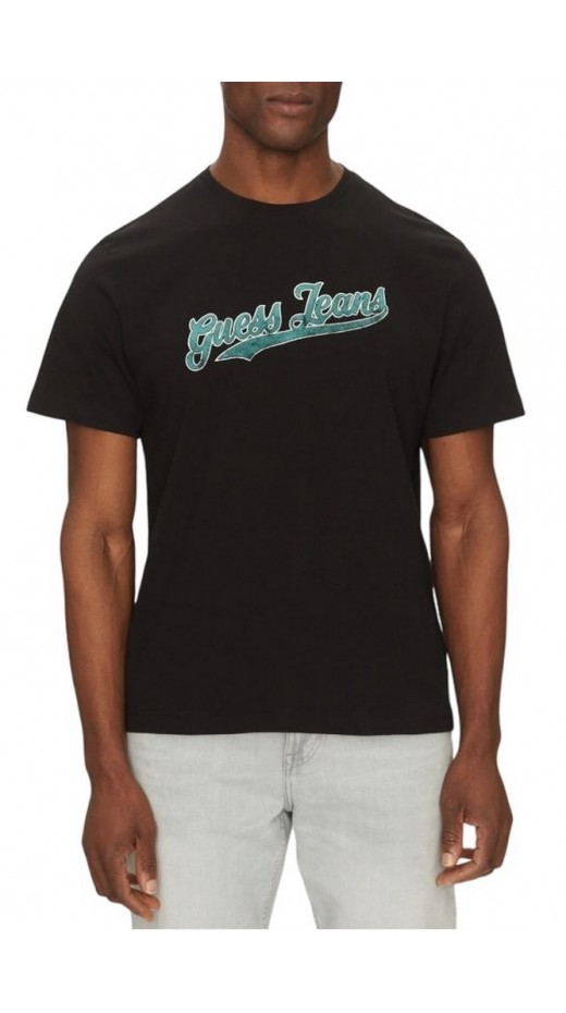 GUESS JEANS CN REG 1981 T-SHIRT ΜΠΛΟΥΖΑ ΑΝΔΡΙΚΗ BLACK
