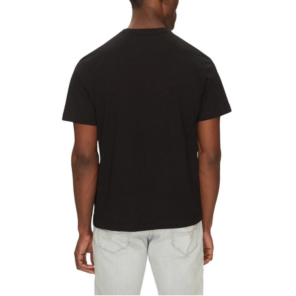 GUESS JEANS CN REG 1981 T-SHIRT ΜΠΛΟΥΖΑ ΑΝΔΡΙΚΗ BLACK