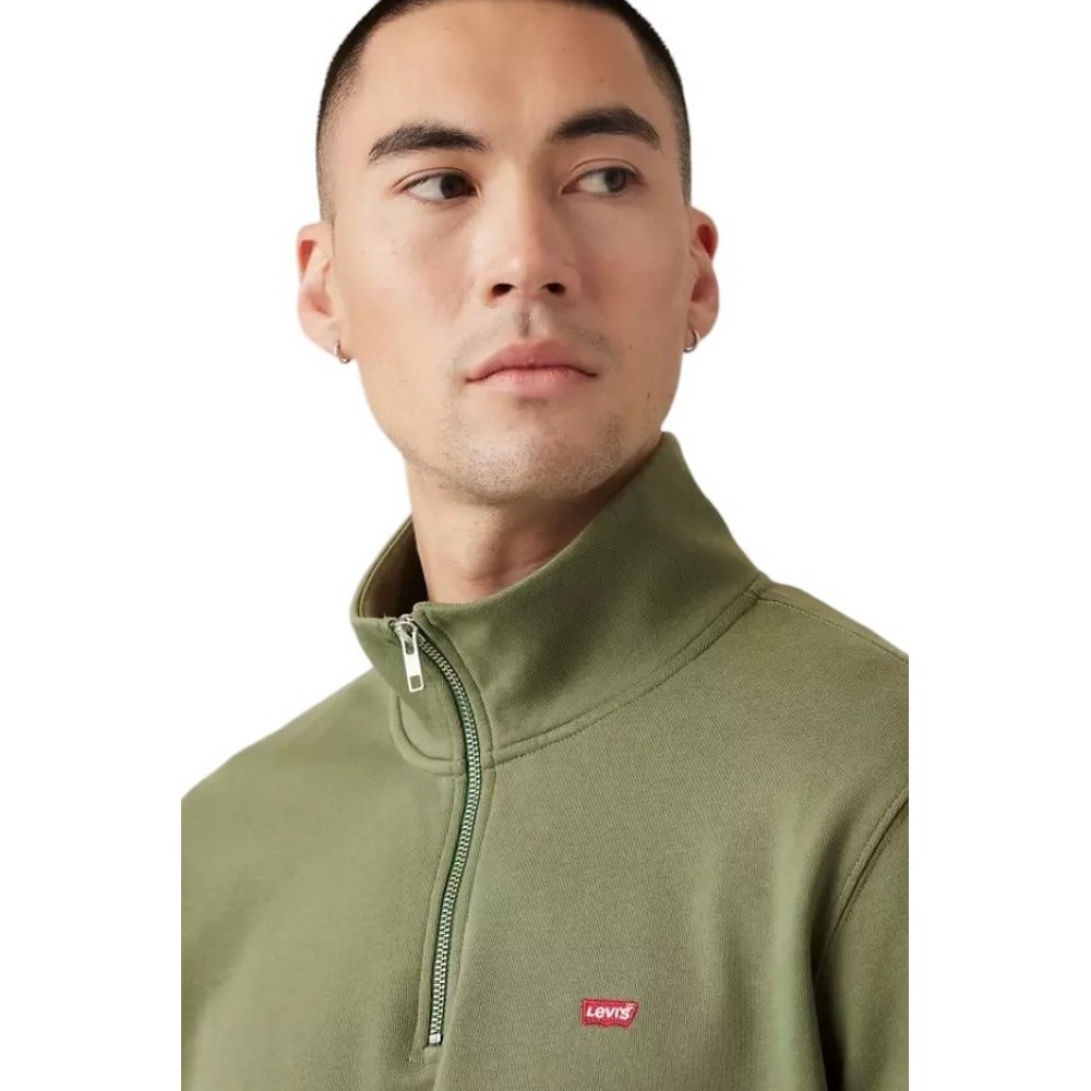 LEVIS® ORIGINAL HM 1/4 ZIP ΦΟΥΤΕΡ ΜΠΛΟΥΖΑ ΑΝΔΡΙΚΗ GREEN
