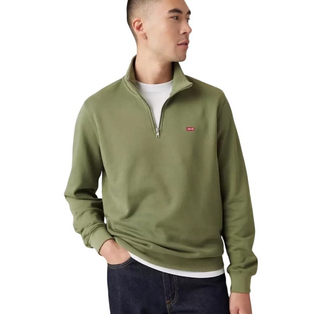 LEVIS® ORIGINAL HM 1/4 ZIP ΦΟΥΤΕΡ ΜΠΛΟΥΖΑ ΑΝΔΡΙΚΗ GREEN