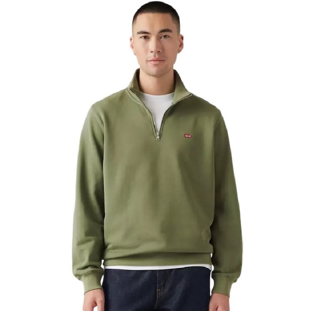 LEVIS® ORIGINAL HM 1/4 ZIP ΦΟΥΤΕΡ ΜΠΛΟΥΖΑ ΑΝΔΡΙΚΗ GREEN