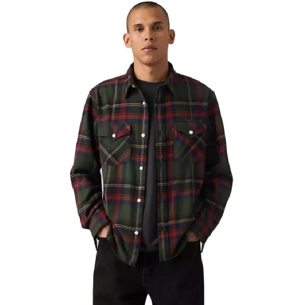 LEVIS RELAXED FIT WESTERN MULTI-COLOR ΠΟΥΚΑΜΙΣΟ ΑΝΔΡΙΚΟ MULTI