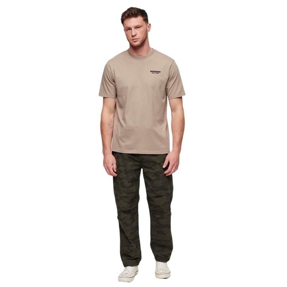 SUPERDRY LUXURY SPORT LOOSE T-SHIRT ΜΠΛΟΥΖΑ ΑΝΔΡΙΚΗ BEIGE