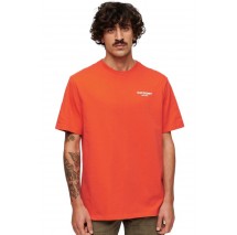 SUPERDRY LUXURY SPORT LOOSE T-SHIRT ΜΠΛΟΥΖΑ ΑΝΔΡΙΚΗ ORANGE