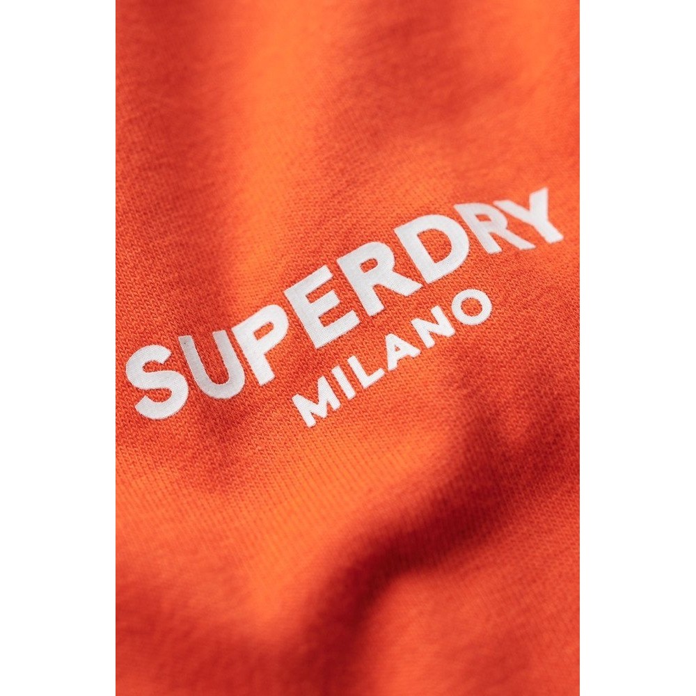 SUPERDRY LUXURY SPORT LOOSE T-SHIRT ΜΠΛΟΥΖΑ ΑΝΔΡΙΚΗ ORANGE