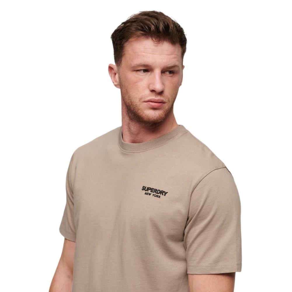 SUPERDRY LUXURY SPORT LOOSE T-SHIRT ΜΠΛΟΥΖΑ ΑΝΔΡΙΚΗ BEIGE