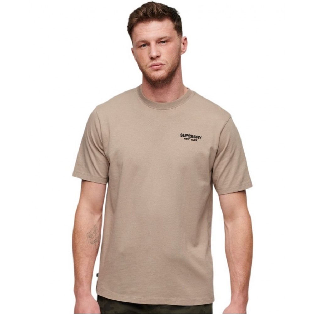 SUPERDRY LUXURY SPORT LOOSE T-SHIRT ΜΠΛΟΥΖΑ ΑΝΔΡΙΚΗ BEIGE