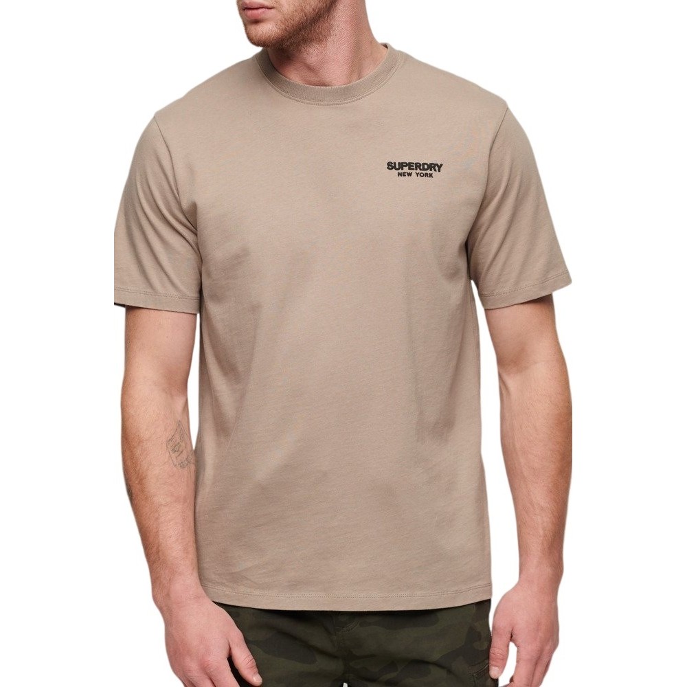 SUPERDRY LUXURY SPORT LOOSE T-SHIRT ΜΠΛΟΥΖΑ ΑΝΔΡΙΚΗ BEIGE