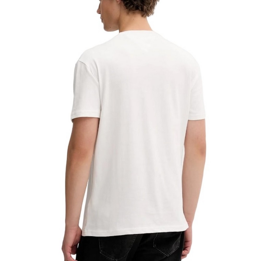 TOMMY JEANS REG PHOTO FLAG T-SHIRT ΜΠΛΟΥΖΑ ΑΝΔΡΙΚΗ ECRU