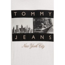 TOMMY JEANS REG PHOTO FLAG T-SHIRT ΜΠΛΟΥΖΑ ΑΝΔΡΙΚΗ ECRU