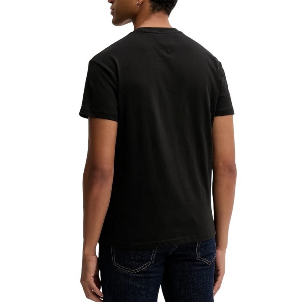 TOMMY JEANS REG PHOTO FLAG T-SHIRT ΜΠΛΟΥΖΑ ΑΝΔΡΙΚΗ BLACK