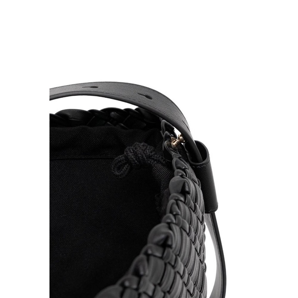 TOMMY HILFIGER BRAIDED MAXI HOBO ΤΣΑΝΤΑ ΓΥΝΑΙΚΕΙΑ BLACK