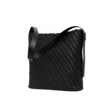 TOMMY HILFIGER BRAIDED MAXI HOBO ΤΣΑΝΤΑ ΓΥΝΑΙΚΕΙΑ BLACK