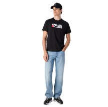 CALVIN KLEIN JEANS 30s EU CK REDBOX GRAPHIC TEE T-SHIRT ΜΠΛΟΥΖΑ ΑΝΔΡΙΚΗ BLACK