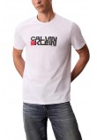 CALVIN KLEIN JEANS 30s EU CK REDBOX GRAPHIC TEE T-SHIRT ΜΠΛΟΥΖΑ ΑΝΔΡΙΚΗ WHITE