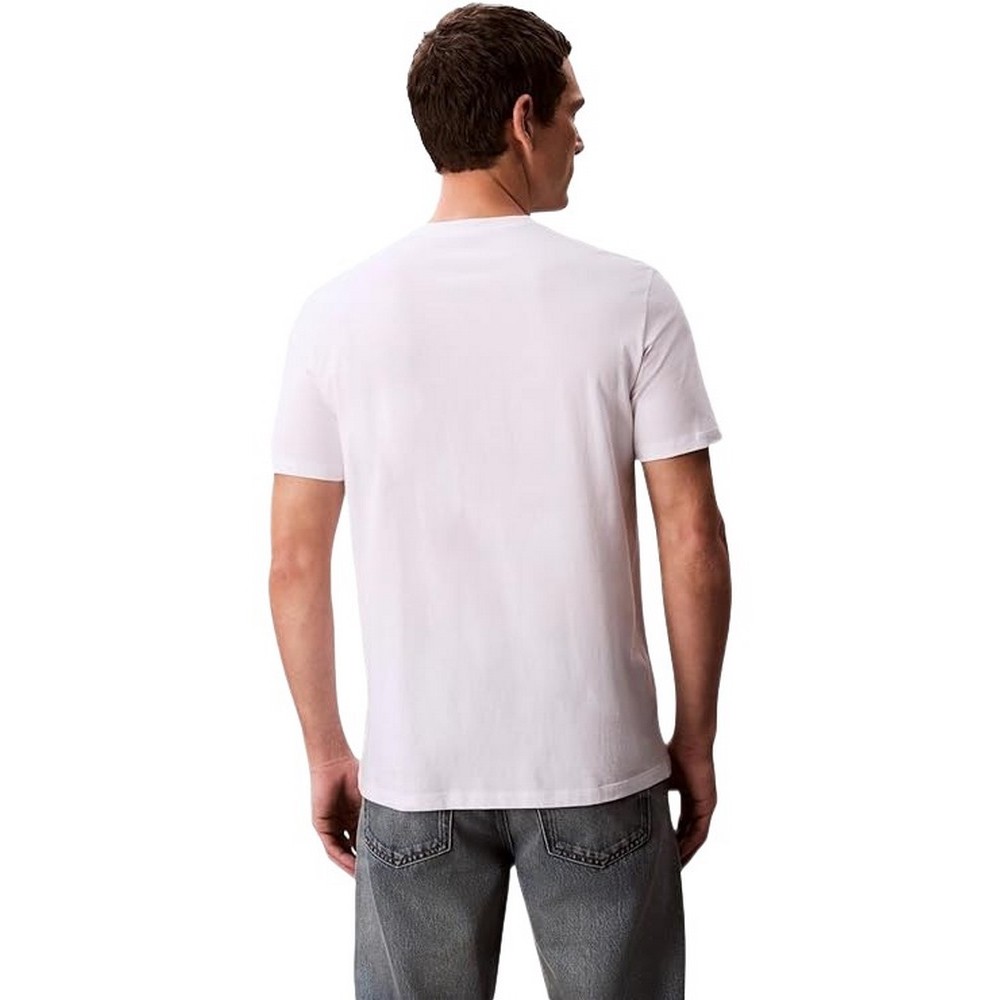 CALVIN KLEIN JEANS 30s EU CK REDBOX GRAPHIC TEE T-SHIRT ΜΠΛΟΥΖΑ ΑΝΔΡΙΚΗ WHITE