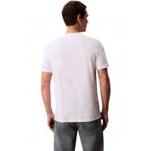 CALVIN KLEIN JEANS 30s EU CK REDBOX GRAPHIC TEE T-SHIRT ΜΠΛΟΥΖΑ ΑΝΔΡΙΚΗ WHITE