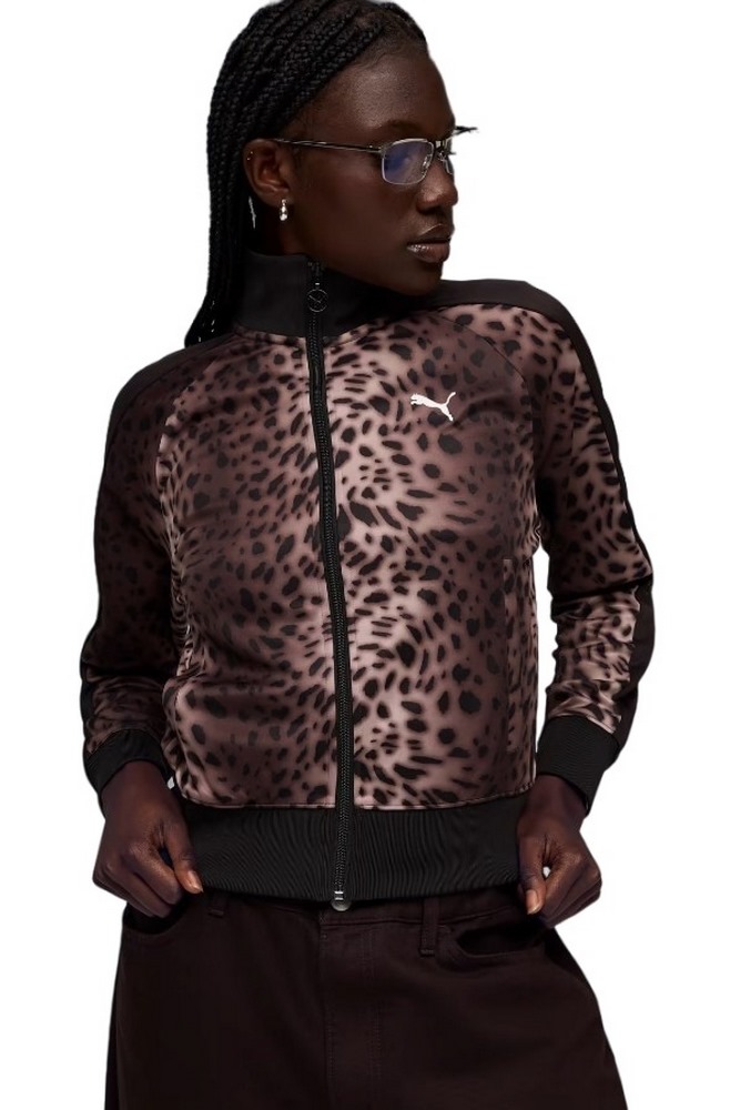 PUMA T7 LEO LUXE AOP TRACK JACKET ΖΑΚΕΤΑ ΓΥΝΑΙΚΕΙΑ BLACK