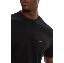 GUESS JEANS SS CN REG PKT TEE ΜΠΛΟΥΖΑ ΑΝΔΡΙΚΗ BLACK