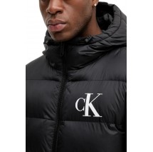 CALVIN KLEIN JEANS LS NYLON MONOGRAM PUFFER JKT ΜΠΟΥΦΑΝ ΑΝΔΡΙΚΟ BLACK