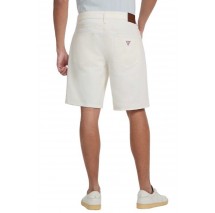 GUESS JEANS REGULAR DENIM SHORT ΒΕΡΜΟΥΔΑ OFF WHITE