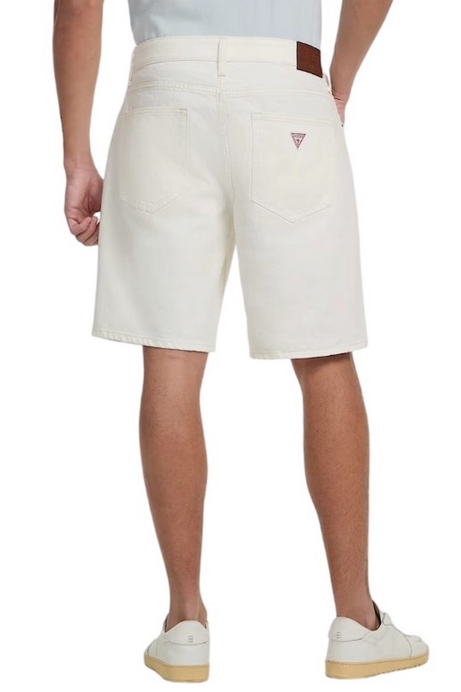 GUESS JEANS REGULAR DENIM SHORT ΒΕΡΜΟΥΔΑ OFF WHITE
