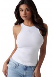 GUESS NEW SL ROUND NK GUENDALINA TOP ΤΟΠ ΓΥΝΑΙΚΕΙΟ WHITE