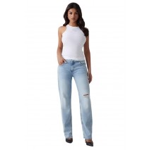 GUESS NEW SL ROUND NK GUENDALINA TOP ΤΟΠ ΓΥΝΑΙΚΕΙΟ WHITE