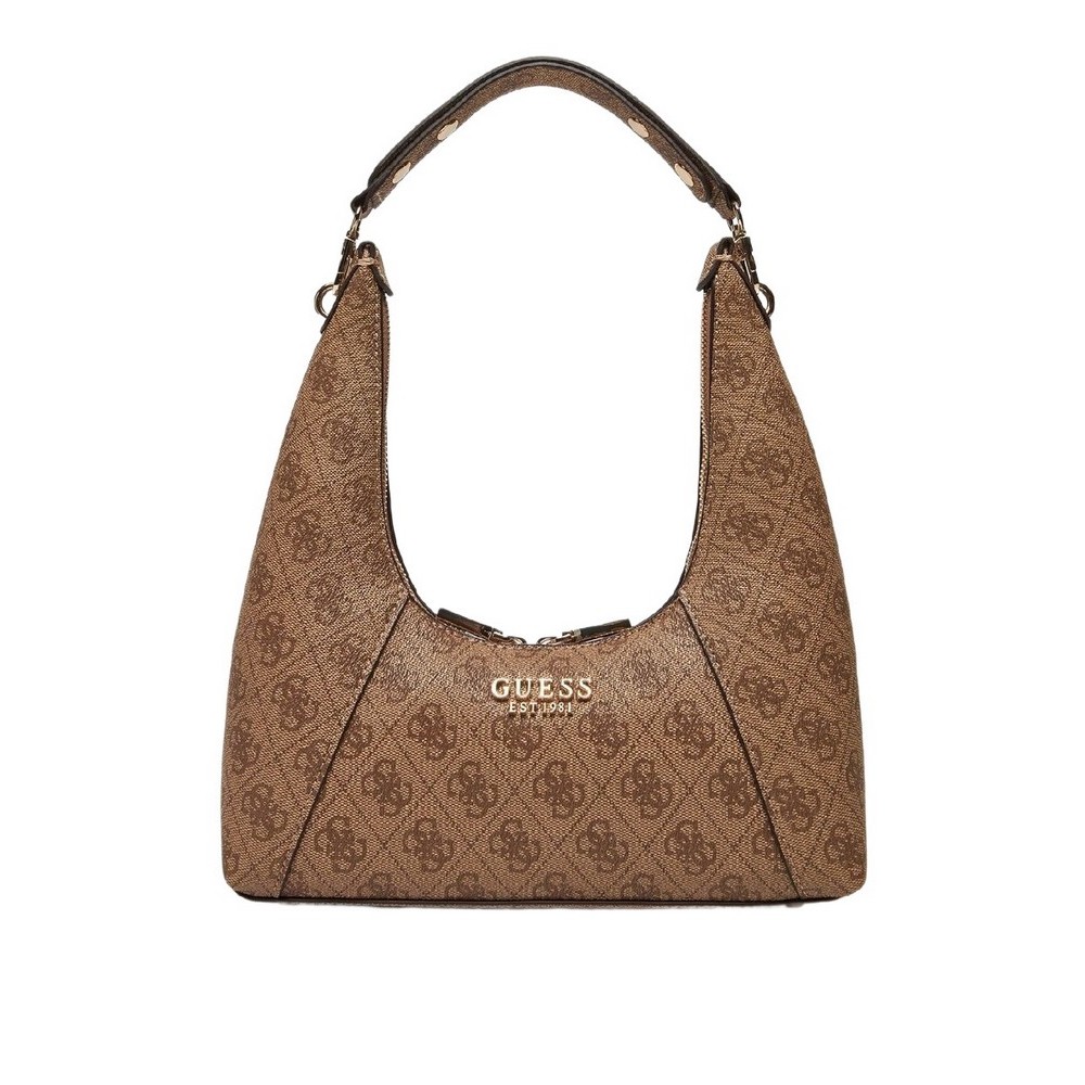 GUESS CALISTA TOP ZIP SHOULDER BAG ΤΣΑΝΤΑ ΓΥΝΑΙΚΕΙΑ LATTE