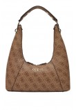 GUESS CALISTA TOP ZIP SHOULDER BAG ΤΣΑΝΤΑ ΓΥΝΑΙΚΕΙΑ LATTE