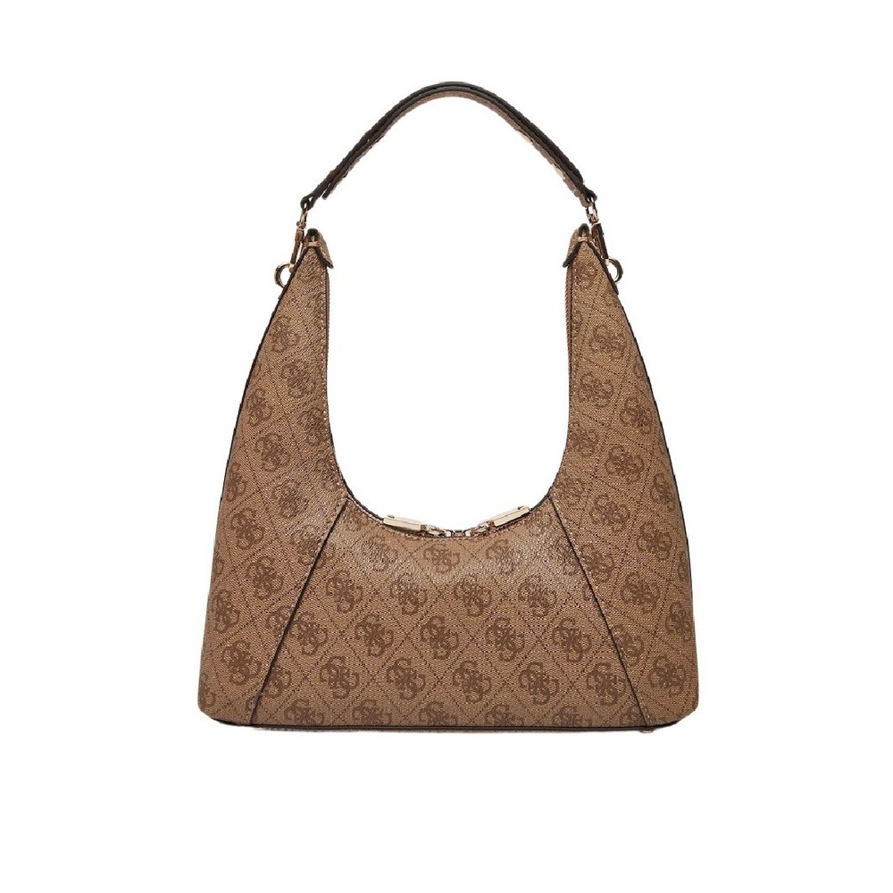 GUESS CALISTA TOP ZIP SHOULDER BAG ΤΣΑΝΤΑ ΓΥΝΑΙΚΕΙΑ LATTE