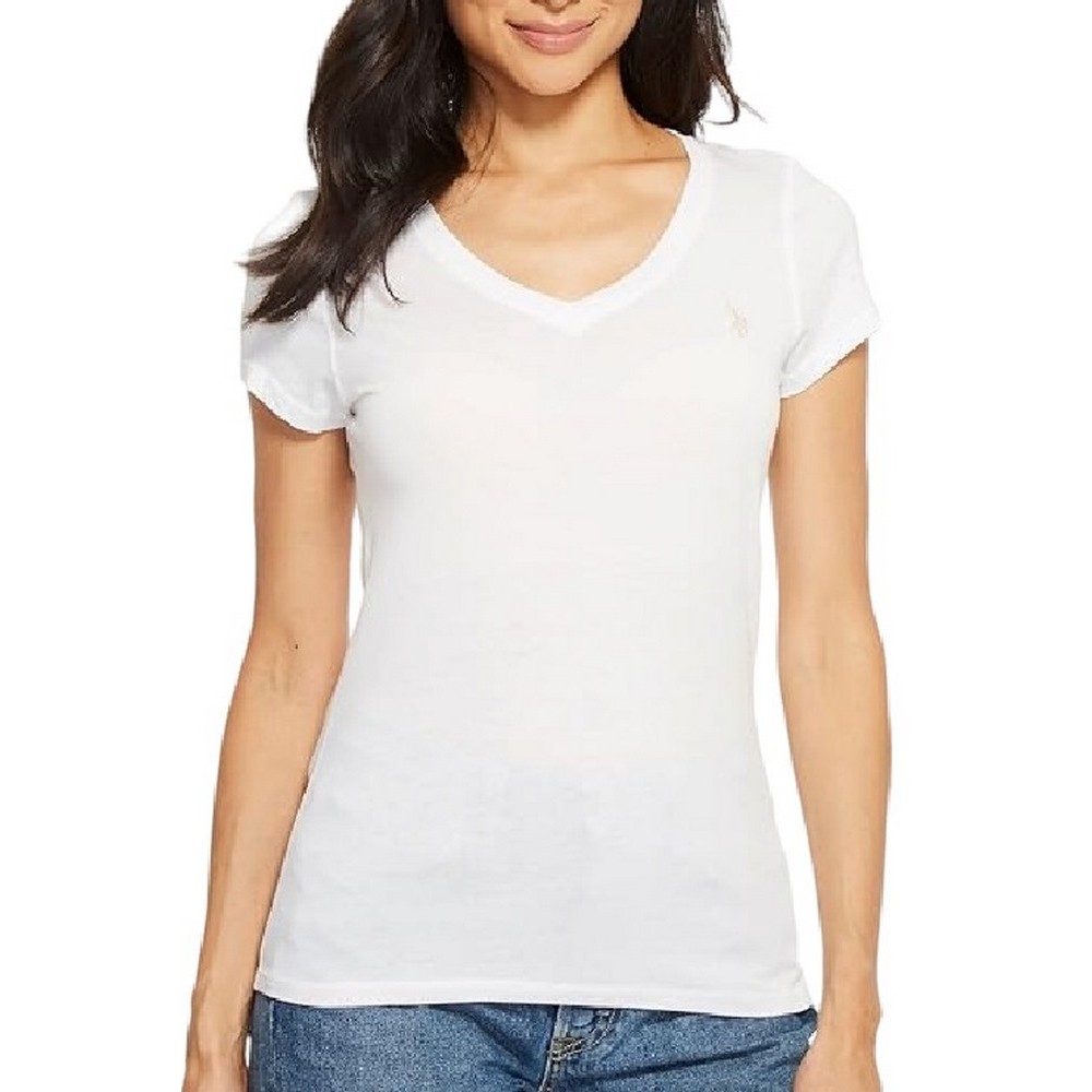 U.S.POLO ASSN BELL 000149 EH03 L.J. SHORT SLEEVES T SHIRT ΜΠΛΟΥΖΑ ΓΥΝΑΙΚΕΙΑ BEIGE