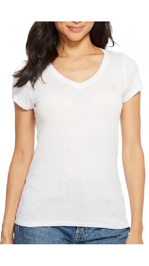U.S.POLO ASSN BELL 000149 EH03 L.J. SHORT SLEEVES T SHIRT ΜΠΛΟΥΖΑ ΓΥΝΑΙΚΕΙΑ BEIGE