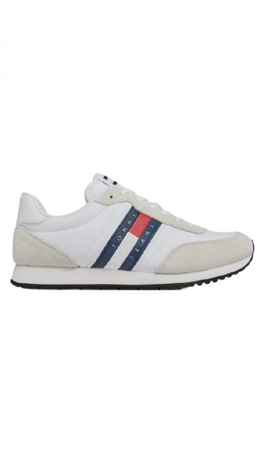 TOMMY JEANS RUNNER CASUAL ESS ΠΑΠΟΥΤΣΙ ΑΝΔΡΙΚΟ WHITE