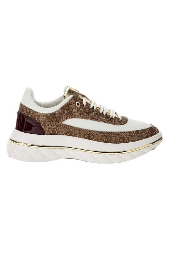 GUESS KYRA ΠΑΠΟΥΤΣΙ ΓΥΝΑΙΚΕΙΟ WHITE/BROWN