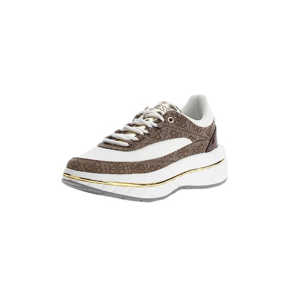 GUESS KYRA ΠΑΠΟΥΤΣΙ ΓΥΝΑΙΚΕΙΟ WHITE/BROWN
