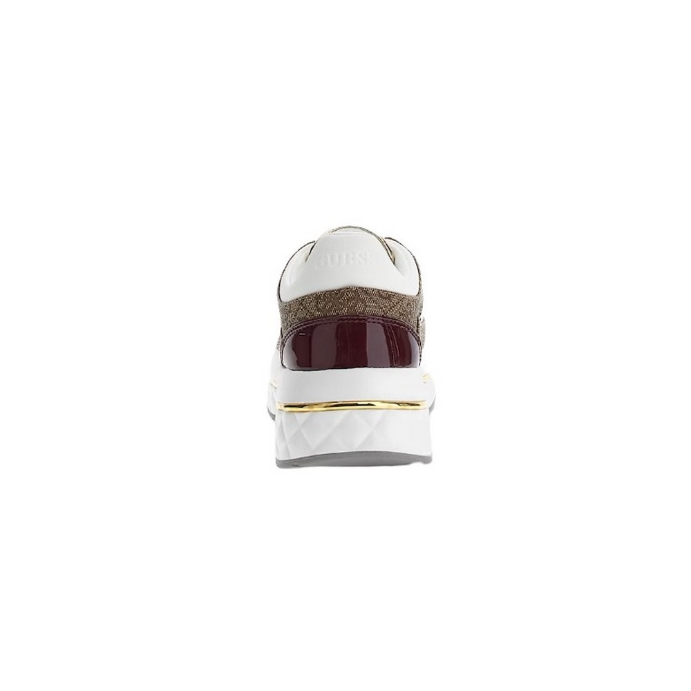 GUESS KYRA ΠΑΠΟΥΤΣΙ ΓΥΝΑΙΚΕΙΟ WHITE/BROWN
