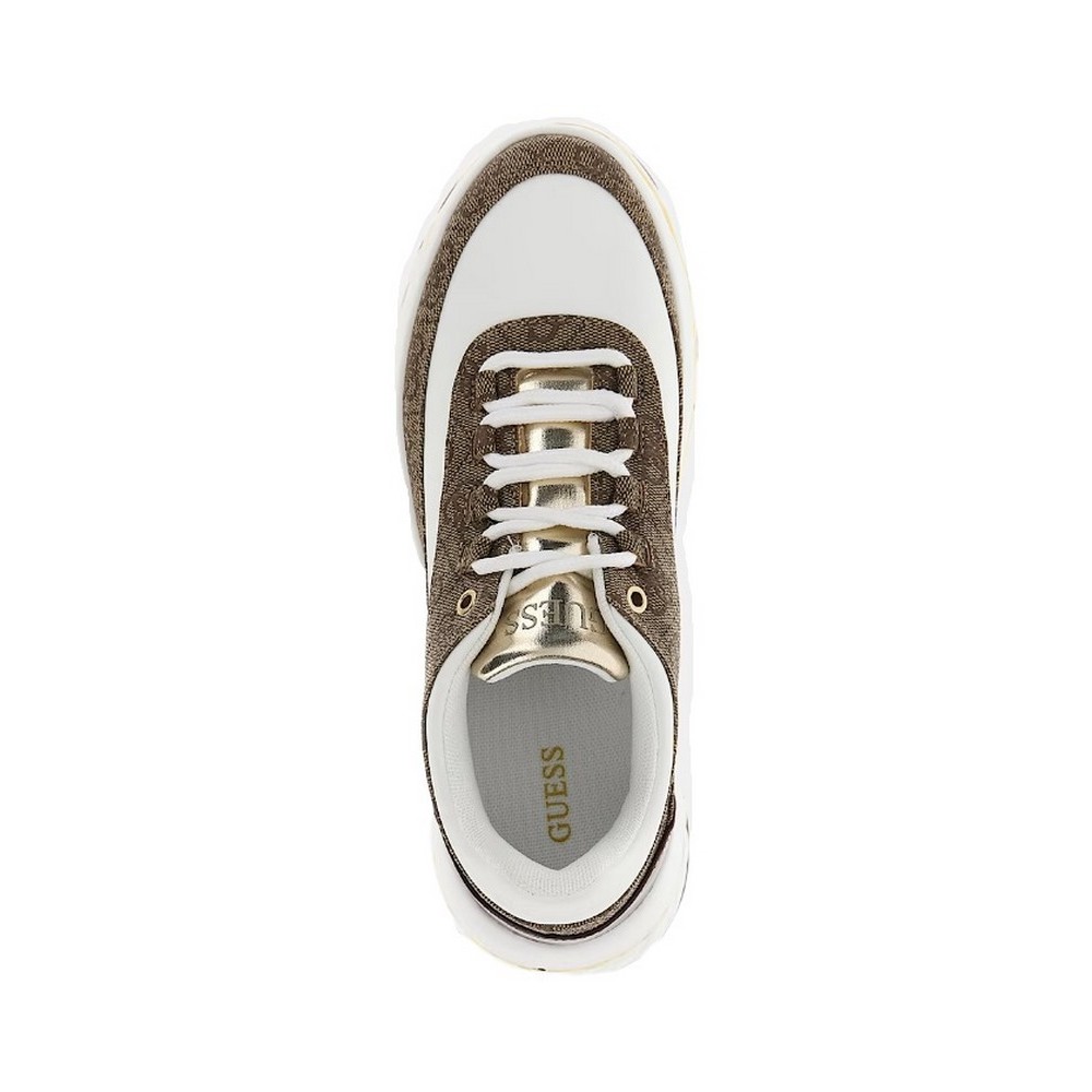 GUESS KYRA ΠΑΠΟΥΤΣΙ ΓΥΝΑΙΚΕΙΟ WHITE/BROWN