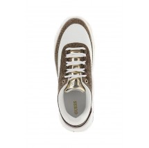 GUESS KYRA ΠΑΠΟΥΤΣΙ ΓΥΝΑΙΚΕΙΟ WHITE/BROWN