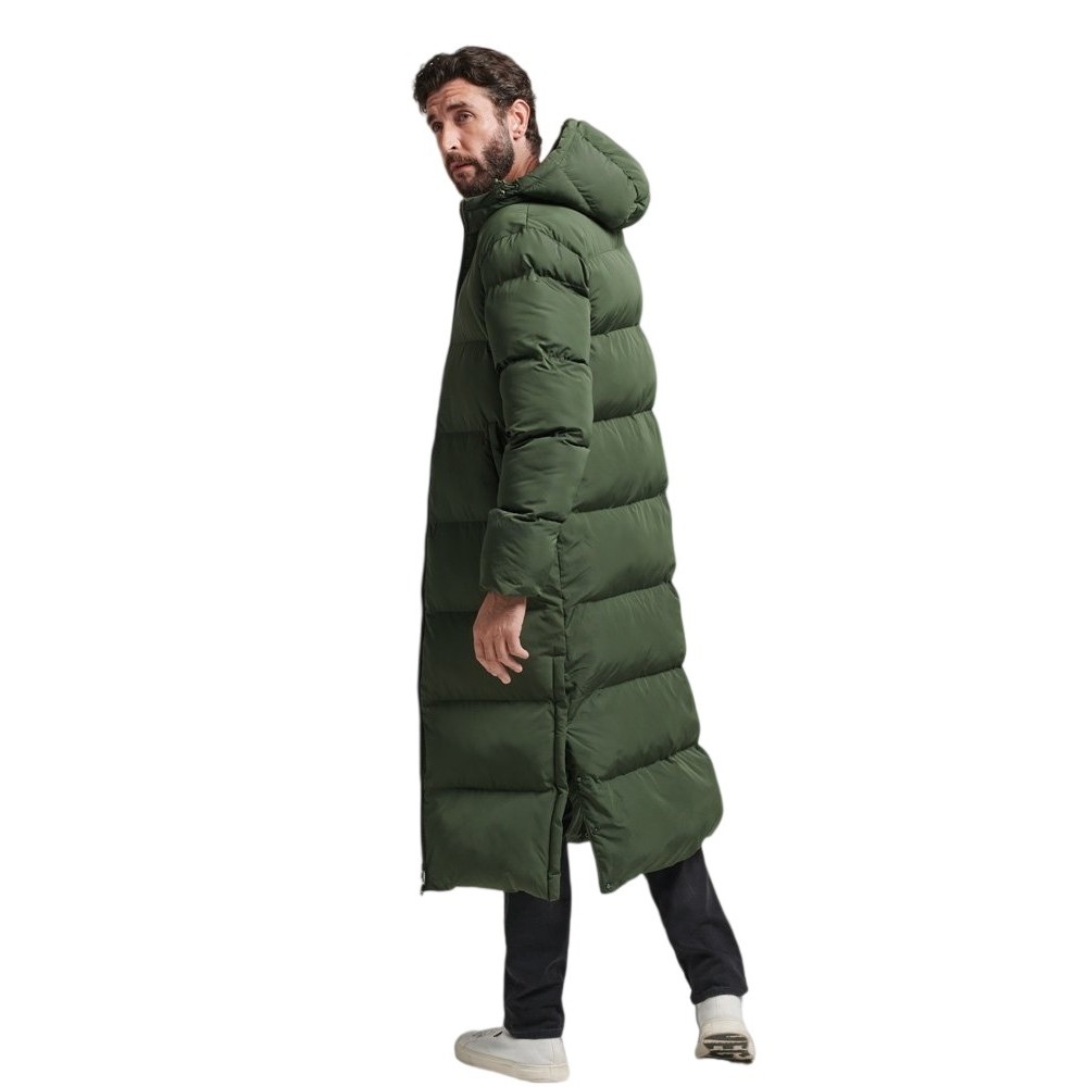 ΜΠΟΥΦΑΝ D2 STUDIOS SUPER DUVET COAT  ΑΝΔΡΙΚΟ SUPERDRY DARK GREEN