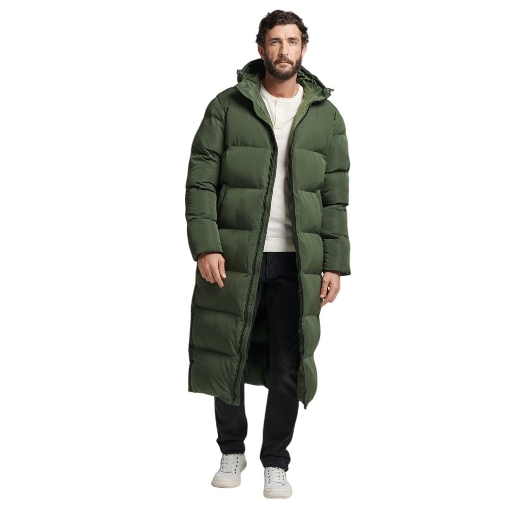 ΜΠΟΥΦΑΝ D2 STUDIOS SUPER DUVET COAT  ΑΝΔΡΙΚΟ SUPERDRY DARK GREEN