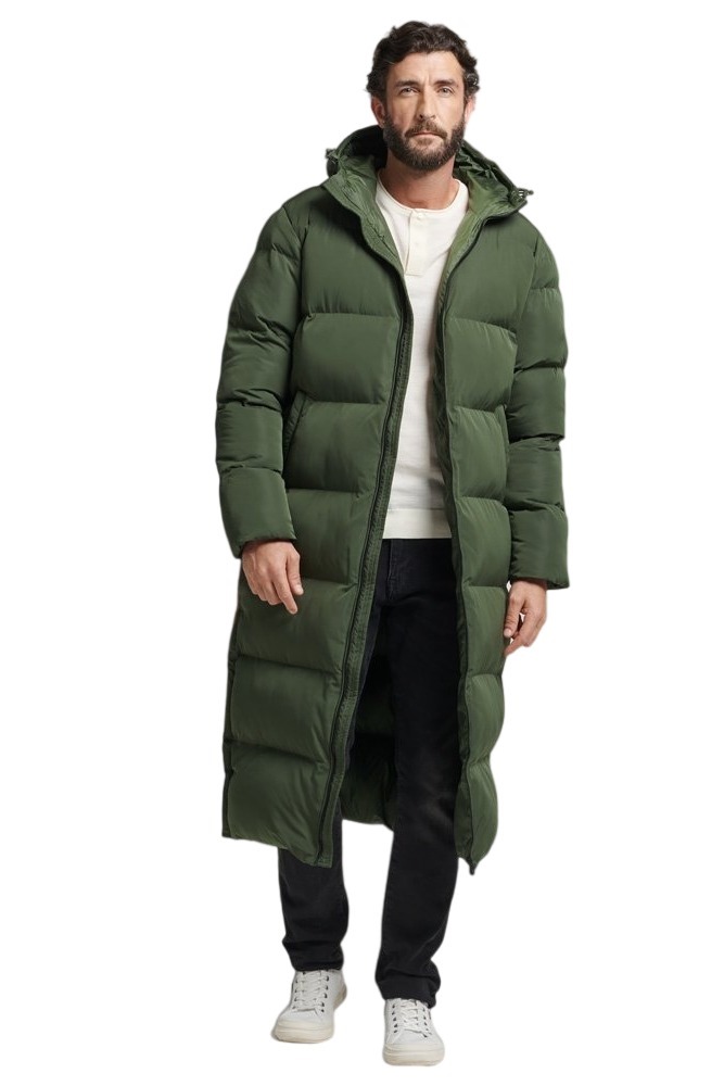 ΜΠΟΥΦΑΝ D2 STUDIOS SUPER DUVET COAT  ΑΝΔΡΙΚΟ SUPERDRY DARK GREEN