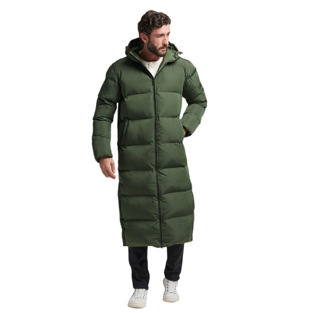 ΜΠΟΥΦΑΝ D2 STUDIOS SUPER DUVET COAT  ΑΝΔΡΙΚΟ SUPERDRY DARK GREEN