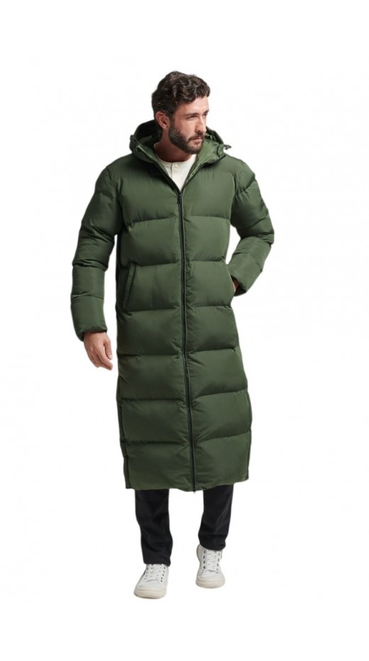 SUPERDRY SUPER DUVET COAT ΜΠΟΥΦΑΝ  ΑΝΔΡΙΚΟ DARK GREEN