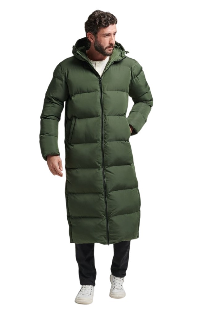 SUPERDRY SUPER DUVET COAT ΜΠΟΥΦΑΝ  ΑΝΔΡΙΚΟ DARK GREEN