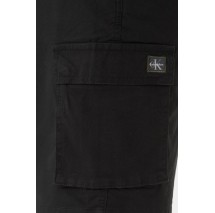 CALVIN KLEIN JEANS 9" COTTON PULL ON CARGO SHORT ΒΕΡΜΟΥΔΑ ΑΝΔΡΙΚΗ BLACK